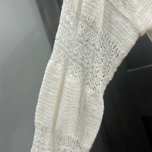 White Knit Long Sleeve - Picture 5 of 6